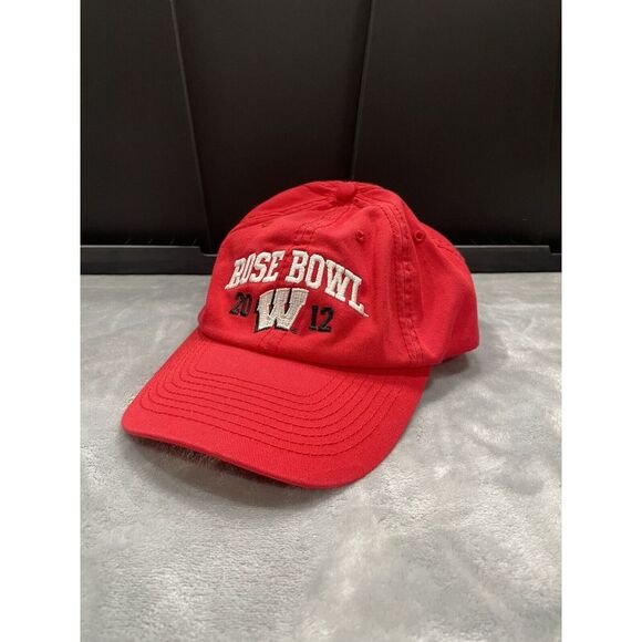 Other - Wisconsin Badgers Hat Cap Strap Back Red Rose Bowl 2012 Embroidered Logo Sports